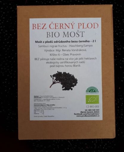 BIO Bez černý Mošt 2L